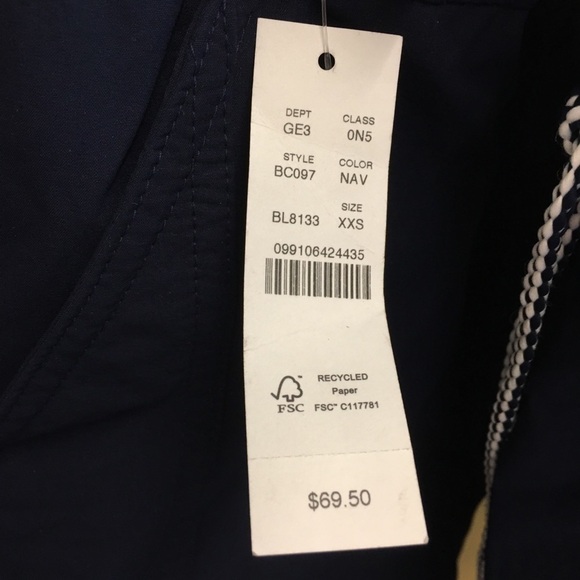 J. Crew Paddle Shorts Navy Blue Size XXS - Picture 7 of 13